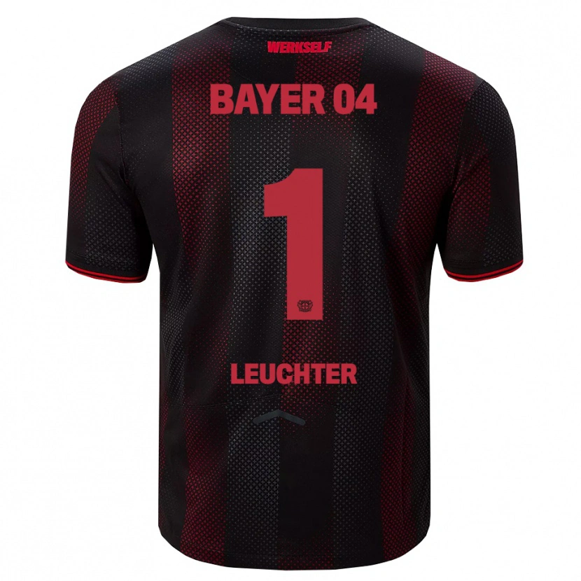 Danxen Niño Camiseta Julian Leuchter #1 Negro Rojo 1ª Equipación 2025/26 La Camisa México