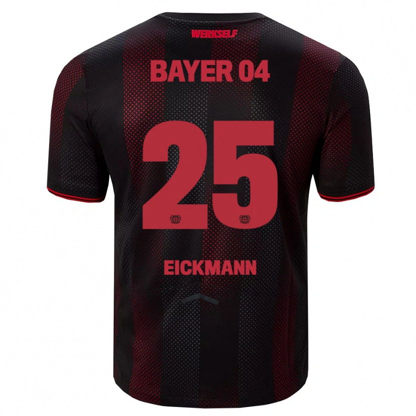 Danxen Niño Camiseta Mia Eickmann #25 Negro Rojo 1ª Equipación 2025/26 La Camisa México