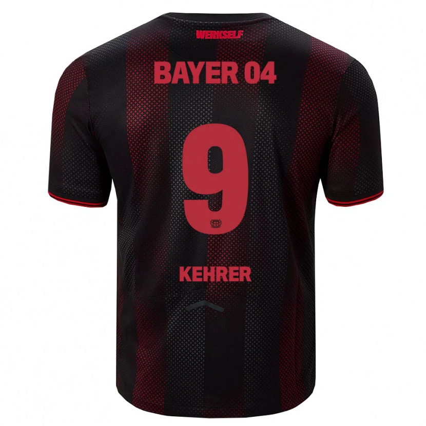 Danxen Niño Camiseta Caroline Kehrer #9 Negro Rojo 1ª Equipación 2025/26 La Camisa México