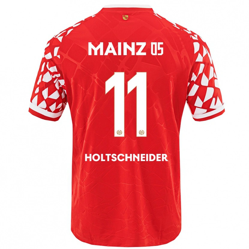 Danxen Niño Camiseta Hannah Holtschneider #11 Rojo Blanco 1ª Equipación 2025/26 La Camisa México