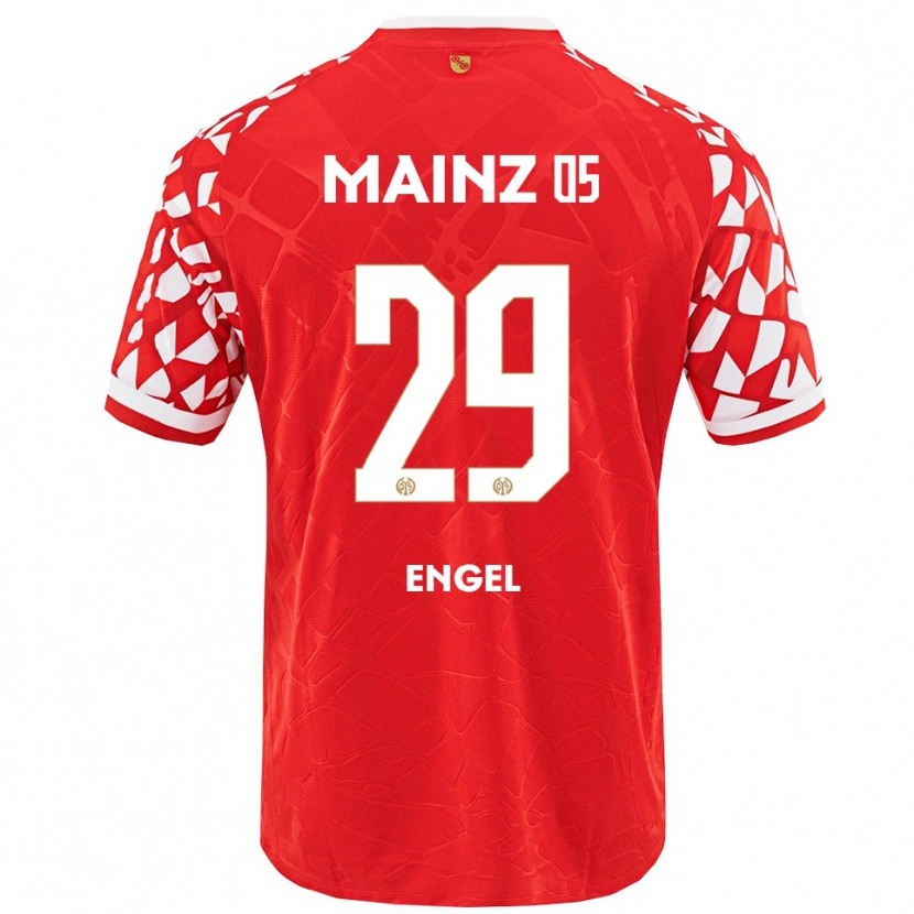 Danxen Niño Camiseta Fritz Engel #29 Rojo Blanco 1ª Equipación 2025/26 La Camisa México