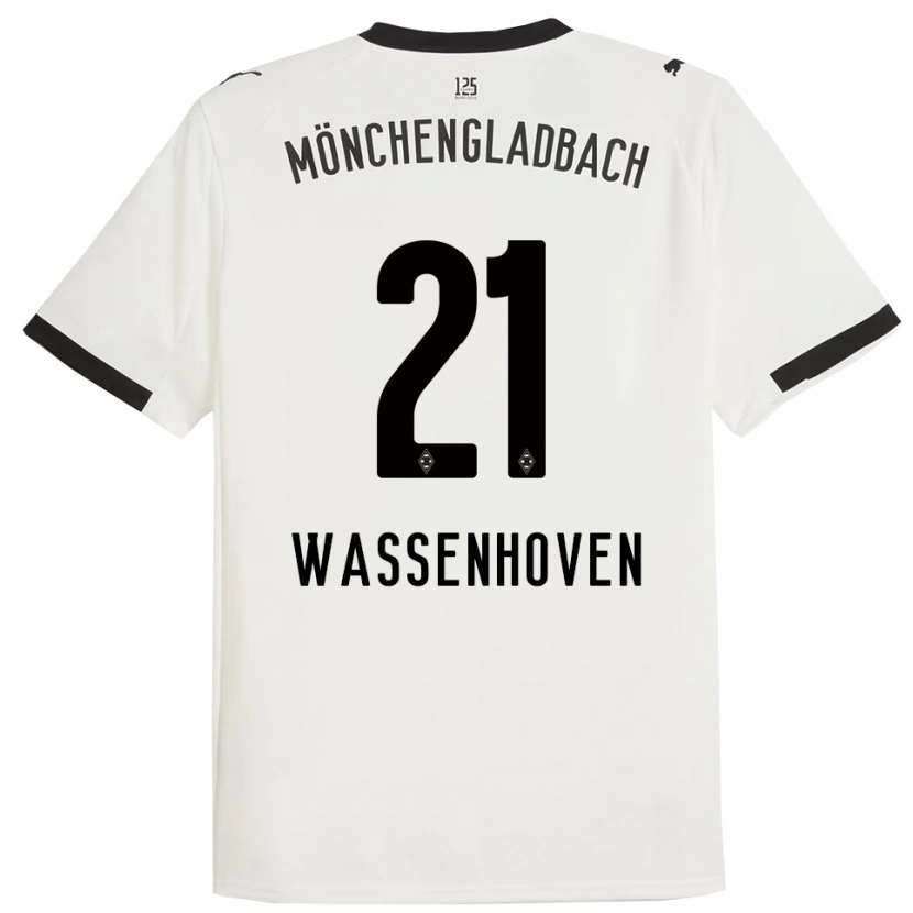 Danxen Niño Camiseta Michelle Wassenhoven #21 Blanco Negro 1ª Equipación 2025/26 La Camisa México