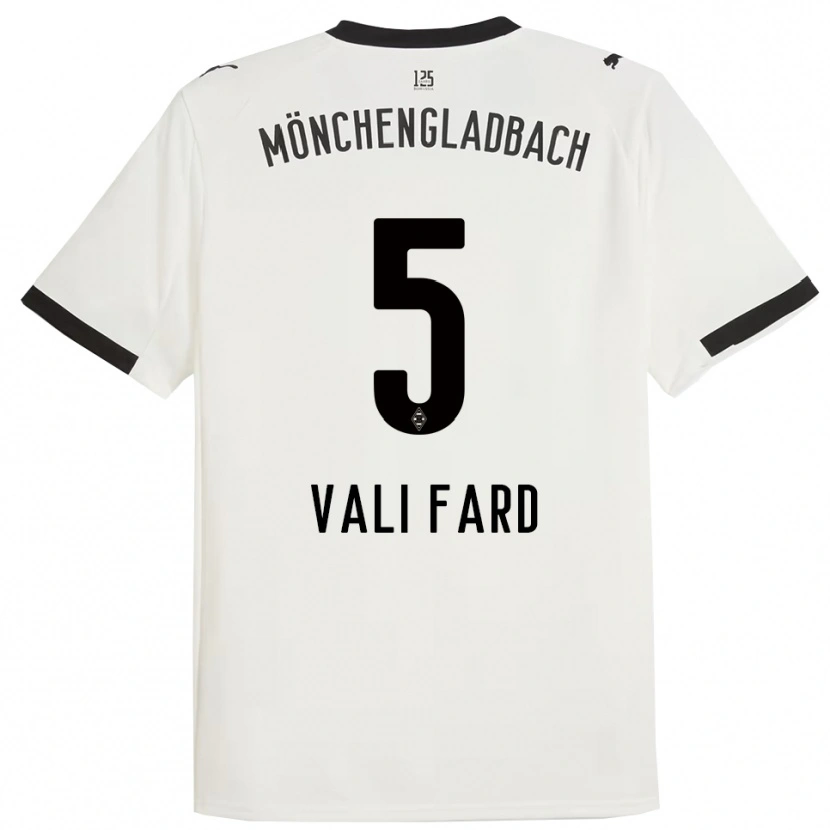 Danxen Niño Camiseta Elias Vali Fard #5 Blanco Negro 1ª Equipación 2025/26 La Camisa México