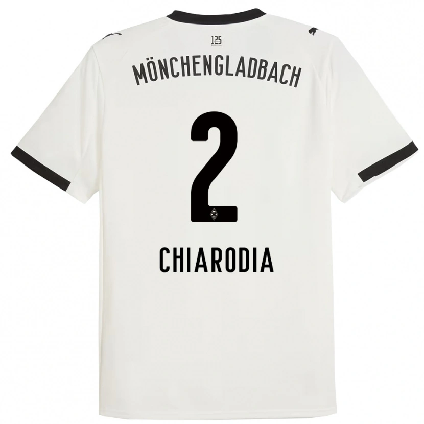 Danxen Niño Camiseta Fabio Chiarodia #2 Blanco Negro 1ª Equipación 2025/26 La Camisa México