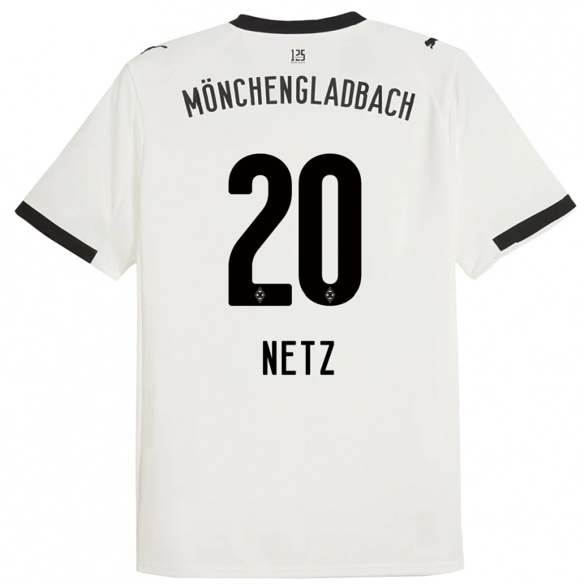 Danxen Niño Camiseta Luca Netz #20 Blanco Negro 1ª Equipación 2025/26 La Camisa México