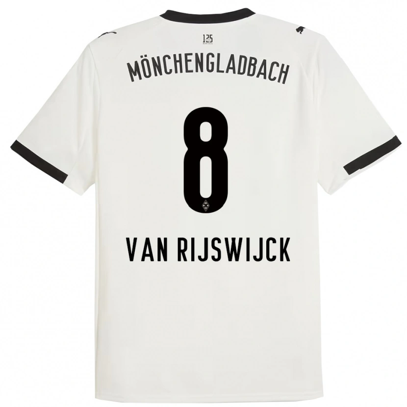 Danxen Niño Camiseta Britt Van Rijswijck #8 Blanco Negro 1ª Equipación 2025/26 La Camisa México