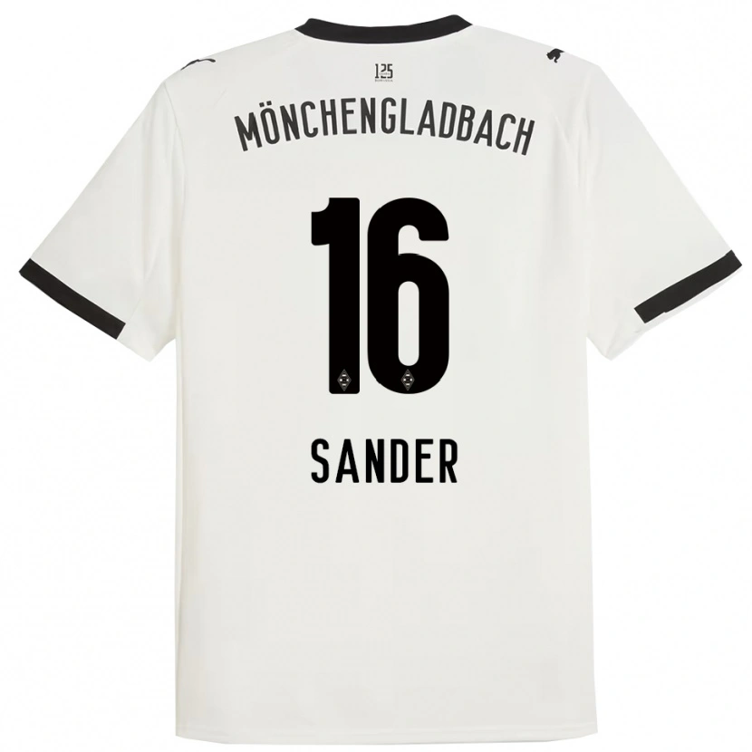 Danxen Niño Camiseta Philipp Sander #16 Blanco Negro 1ª Equipación 2025/26 La Camisa México