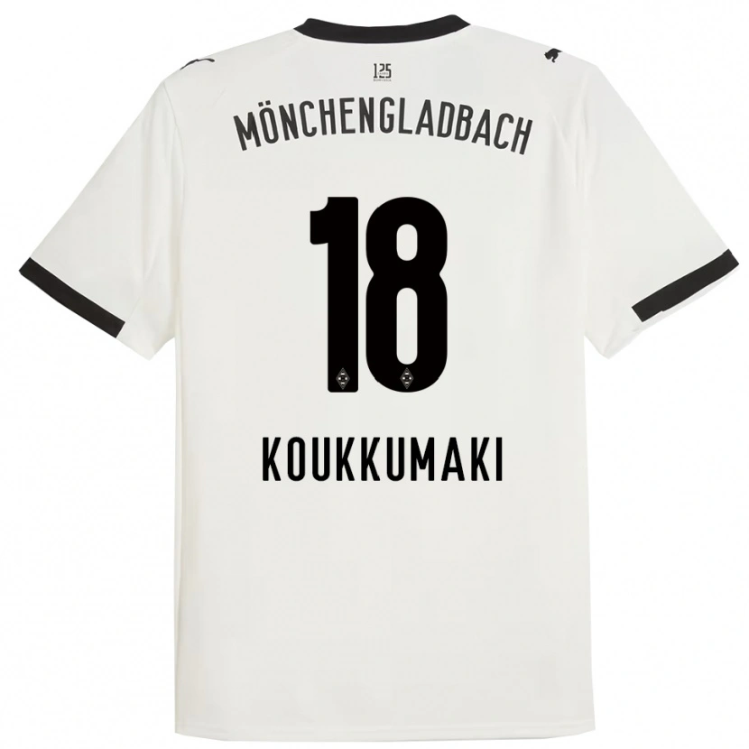 Danxen Niño Camiseta Taavi Koukkumäki #18 Blanco Negro 1ª Equipación 2025/26 La Camisa México