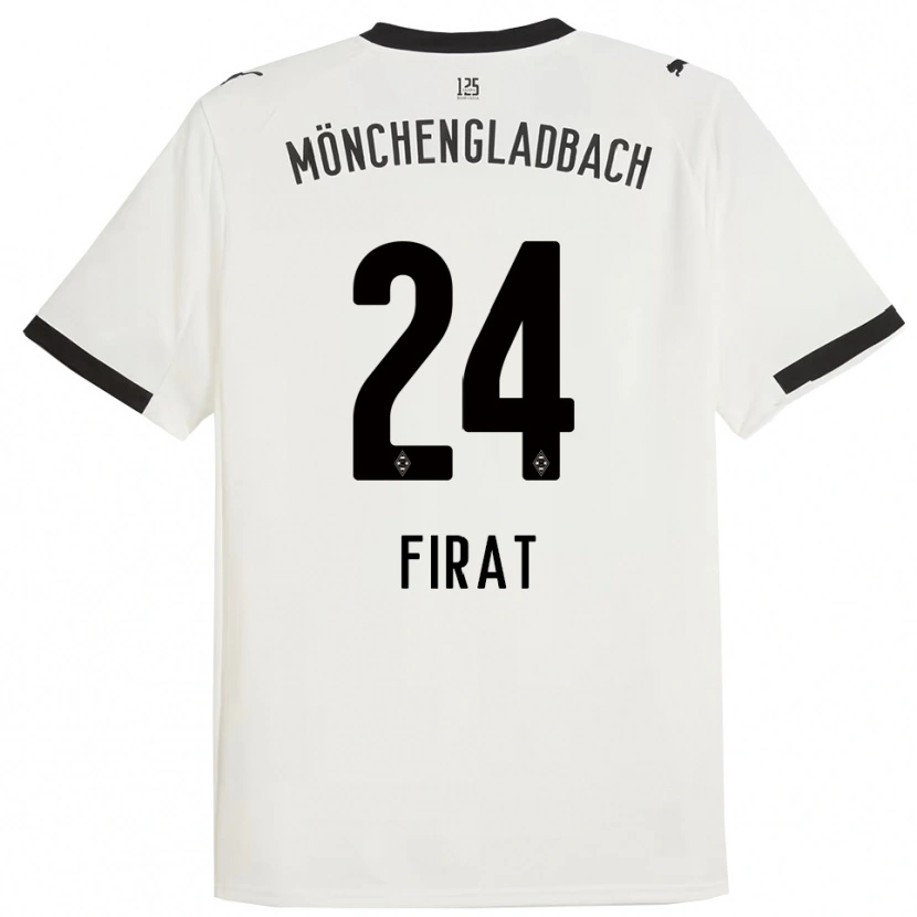 Danxen Niño Camiseta Kaan Fırat #24 Blanco Negro 1ª Equipación 2025/26 La Camisa México