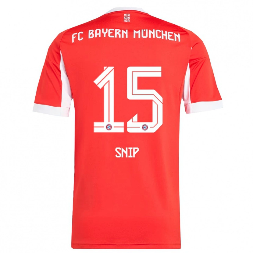 Danxen Niño Camiseta Roy Snip #15 Rojo Blanco 1ª Equipación 2025/26 La Camisa México