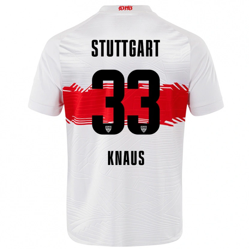 Danxen Niño Camiseta Jessica Knaus #33 Blanco Rojo 1ª Equipación 2025/26 La Camisa México