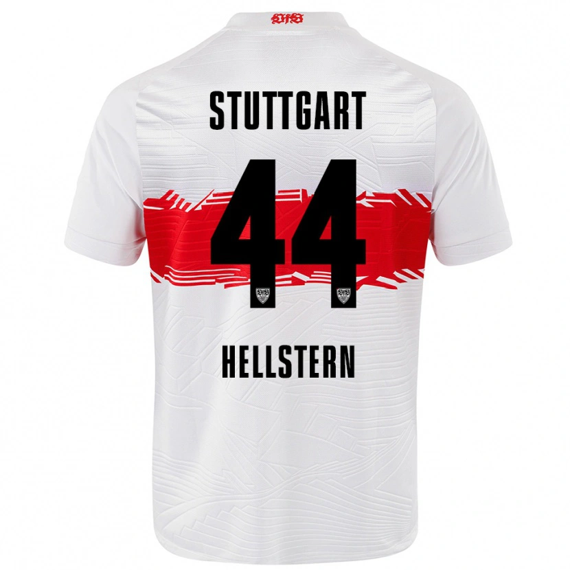Danxen Niño Camiseta Florian Hellstern #44 Blanco Rojo 1ª Equipación 2025/26 La Camisa México