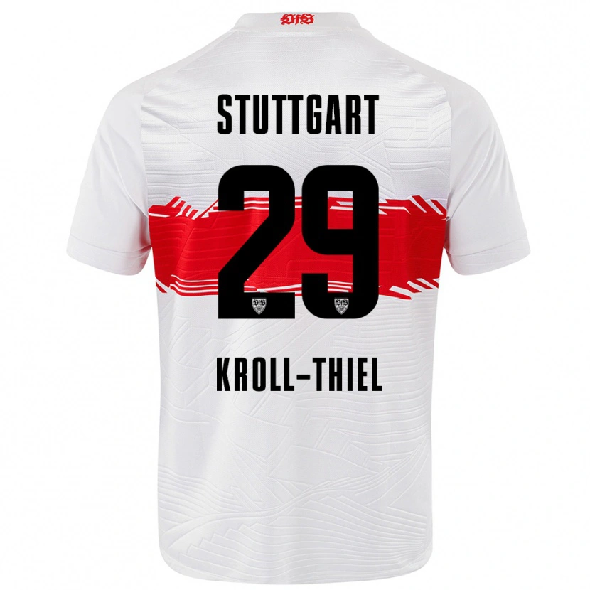 Danxen Niño Camiseta Colin Kroll-Thiel #29 Blanco Rojo 1ª Equipación 2025/26 La Camisa México