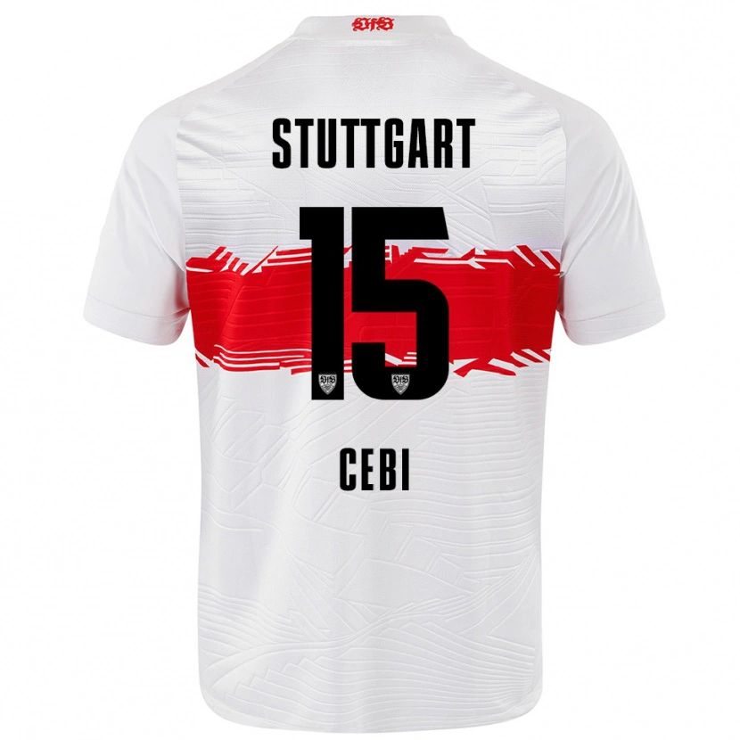 Danxen Niño Camiseta Ata Cebi #15 Blanco Rojo 1ª Equipación 2025/26 La Camisa México