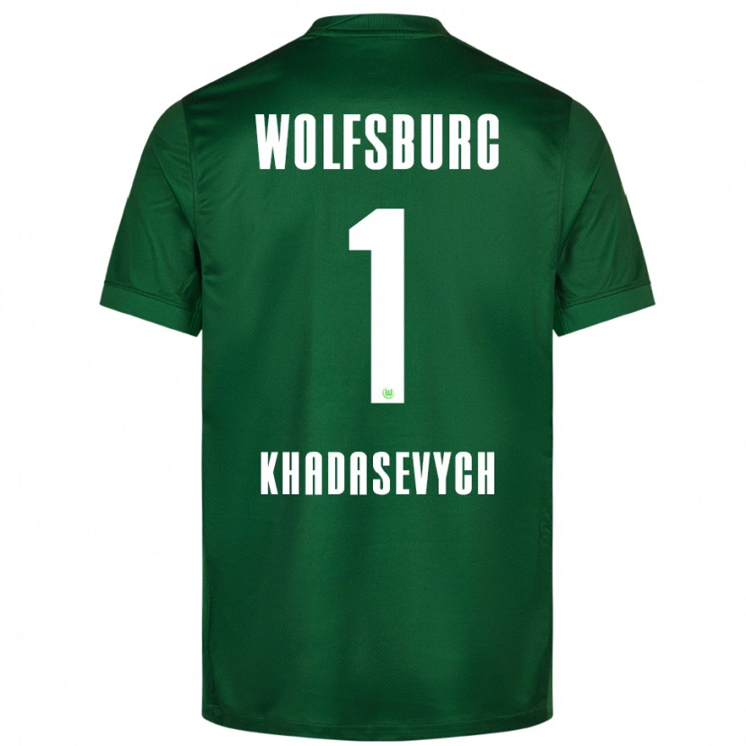 Danxen Niño Camiseta Kyrylo Khadasevych #1 Verde Blanco 1ª Equipación 2025/26 La Camisa México