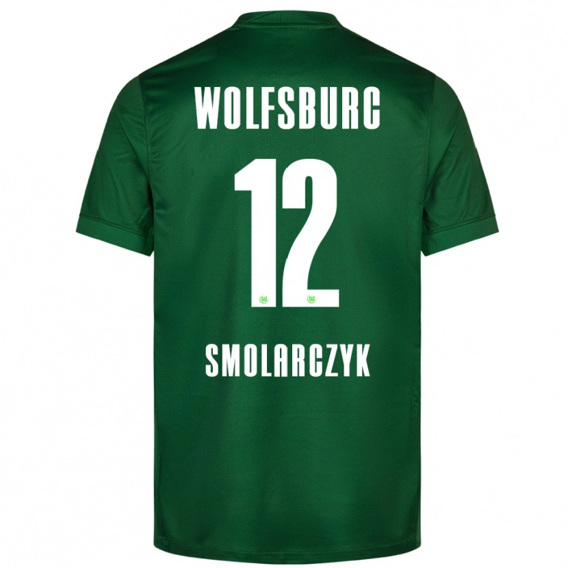 Danxen Niño Camiseta Nelly Smolarczyk #12 Verde Blanco 1ª Equipación 2025/26 La Camisa México