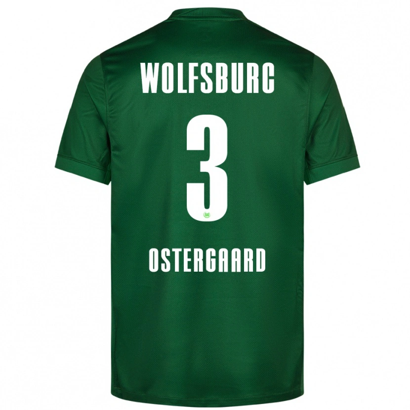Danxen Niño Camiseta Christian Östergaard #3 Verde Blanco 1ª Equipación 2025/26 La Camisa México