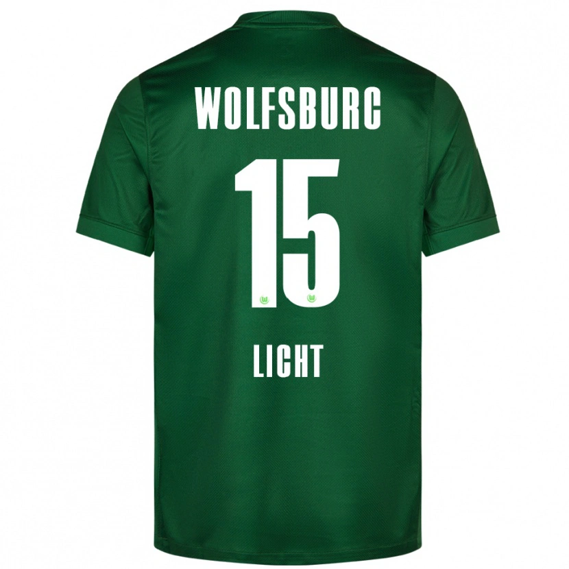 Danxen Niño Camiseta Philipp Licht #15 Verde Blanco 1ª Equipación 2025/26 La Camisa México