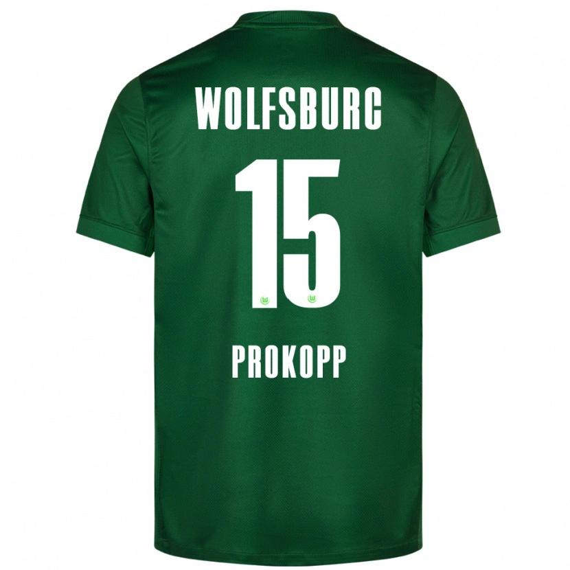 Danxen Niño Camiseta Oskar Prokopp #15 Verde Blanco 1ª Equipación 2025/26 La Camisa México