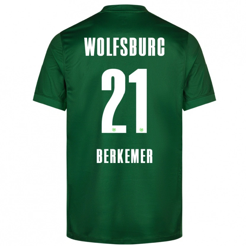 Danxen Niño Camiseta Melvin Berkemer #21 Verde Blanco 1ª Equipación 2025/26 La Camisa México