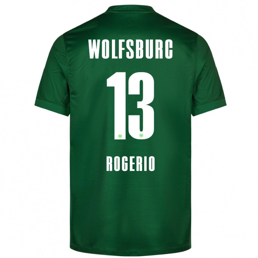 Danxen Niño Camiseta Rogério #13 Verde Blanco 1ª Equipación 2025/26 La Camisa México