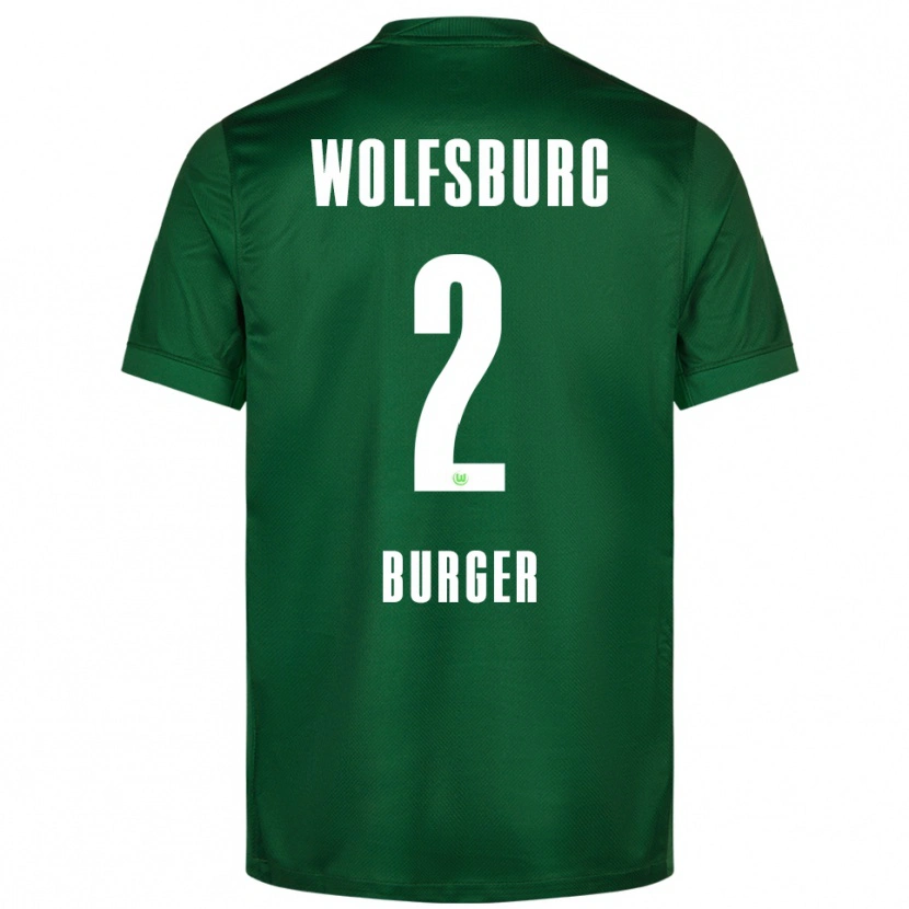 Danxen Niño Camiseta Jan Bürger #2 Verde Blanco 1ª Equipación 2025/26 La Camisa México
