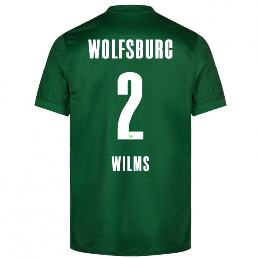 Danxen Niño Camiseta Lynn Wilms #2 Verde Blanco 1ª Equipación 2025/26 La Camisa México