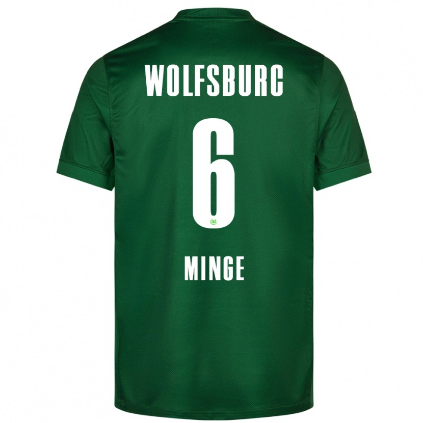 Danxen Niño Camiseta Janina Minge #6 Verde Blanco 1ª Equipación 2025/26 La Camisa México