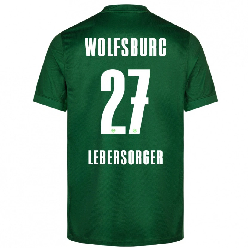 Danxen Niño Camiseta Kevin Lebersorger #27 Verde Blanco 1ª Equipación 2025/26 La Camisa México