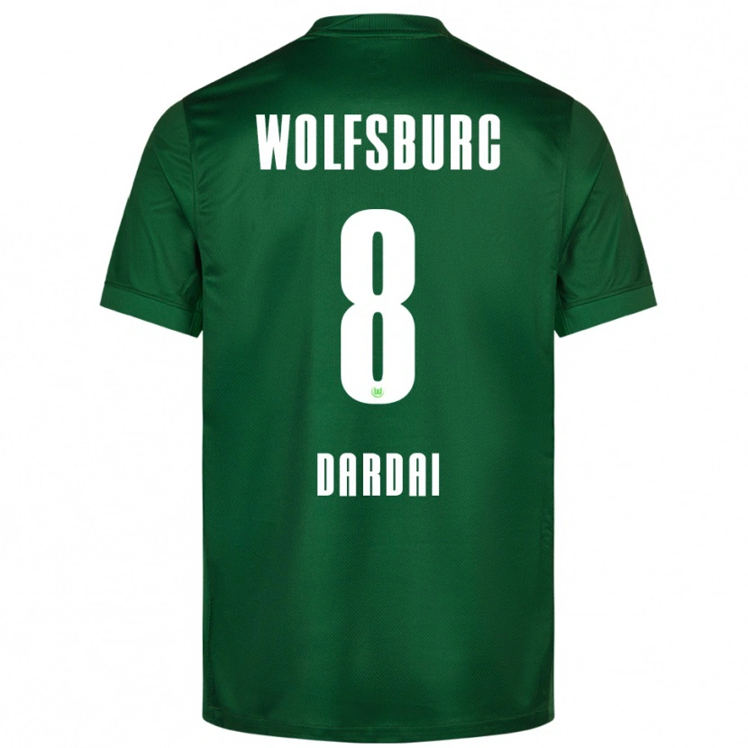 Danxen Niño Camiseta Bence Dárdai #8 Verde Blanco 1ª Equipación 2025/26 La Camisa México