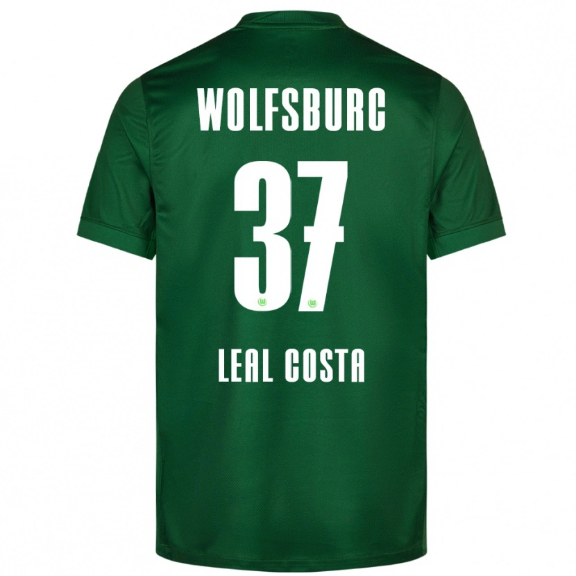 Danxen Niño Camiseta David Leal Costa #37 Verde Blanco 1ª Equipación 2025/26 La Camisa México