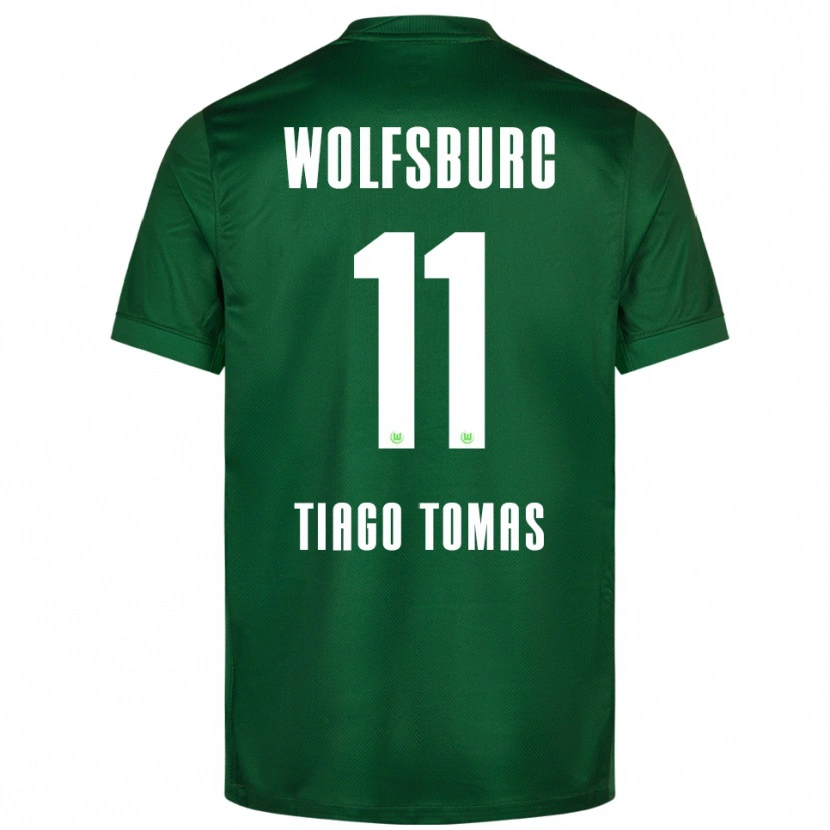 Danxen Niño Camiseta Tiago Tomás #11 Verde Blanco 1ª Equipación 2025/26 La Camisa México