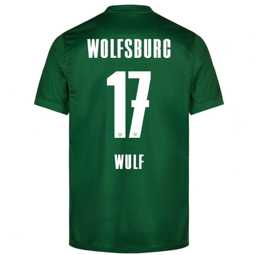 Danxen Niño Camiseta Diego Wulf #17 Verde Blanco 1ª Equipación 2025/26 La Camisa México