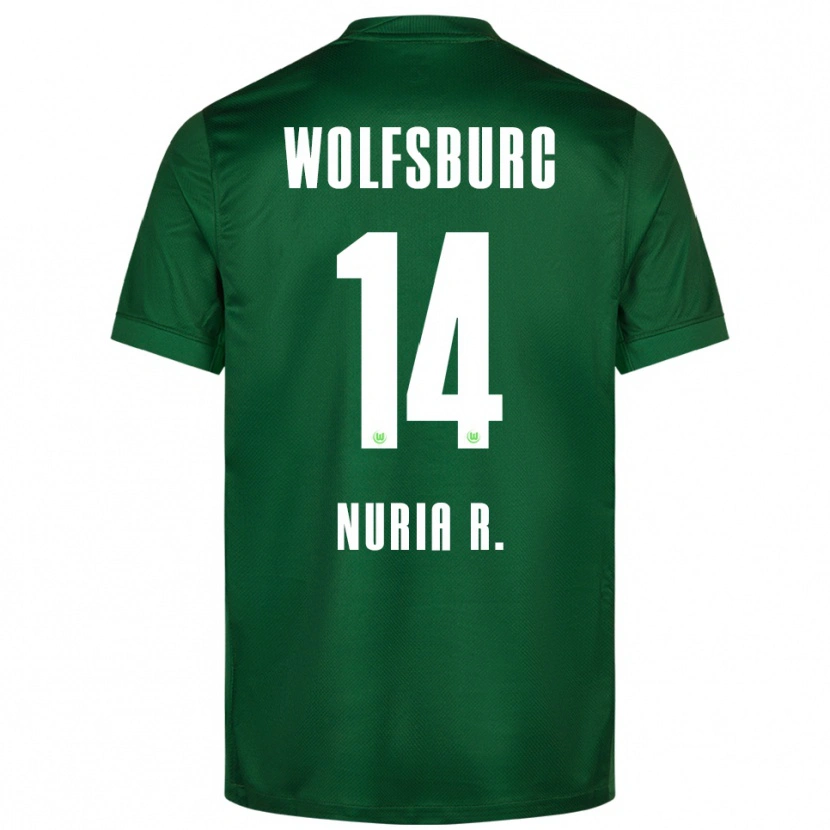 Danxen Niño Camiseta Nuria Rabano #14 Verde Blanco 1ª Equipación 2025/26 La Camisa México