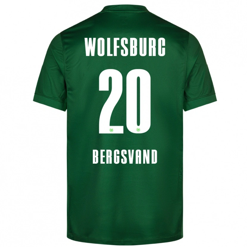 Danxen Niño Camiseta Guro Bergsvand #20 Verde Blanco 1ª Equipación 2025/26 La Camisa México