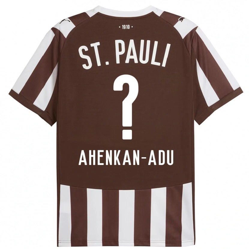 Danxen Niño Camiseta Calvin Ahenkan-Adu #0 Café Blanco 1ª Equipación 2025/26 La Camisa México