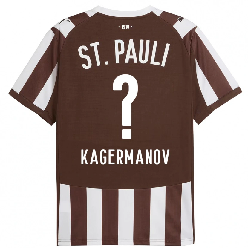Danxen Niño Camiseta Muslim Kagermanov #0 Café Blanco 1ª Equipación 2025/26 La Camisa México