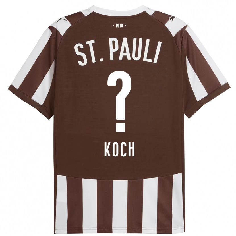 Danxen Niño Camiseta Philip Koch #0 Café Blanco 1ª Equipación 2025/26 La Camisa México