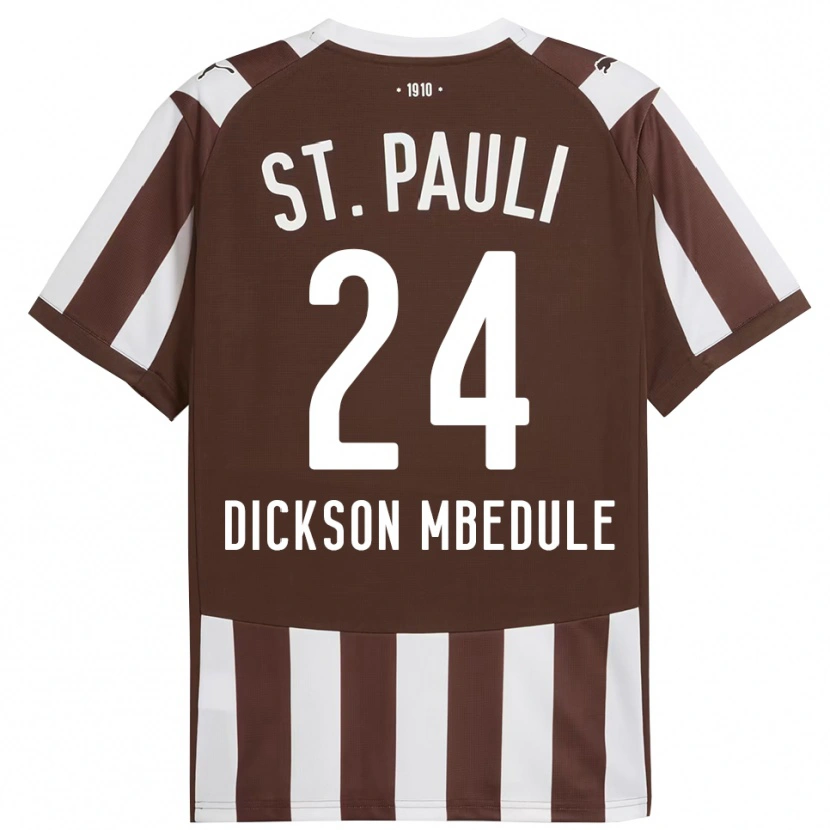 Danxen Niño Camiseta Amani Dickson Mbedule #24 Café Blanco 1ª Equipación 2025/26 La Camisa México