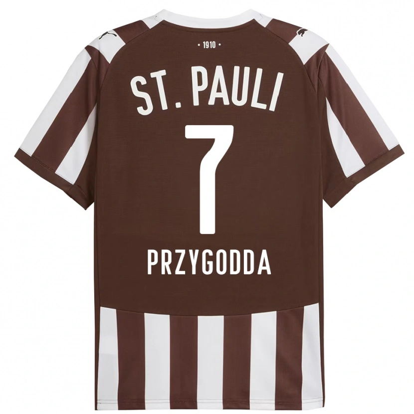 Danxen Niño Camiseta Claudio Fabrizio Gonzalez Przygodda #7 Café Blanco 1ª Equipación 2025/26 La Camisa México