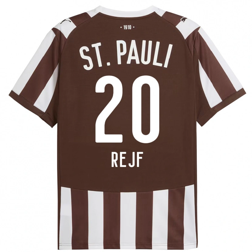 Danxen Niño Camiseta Petr Rejf #20 Café Blanco 1ª Equipación 2025/26 La Camisa México