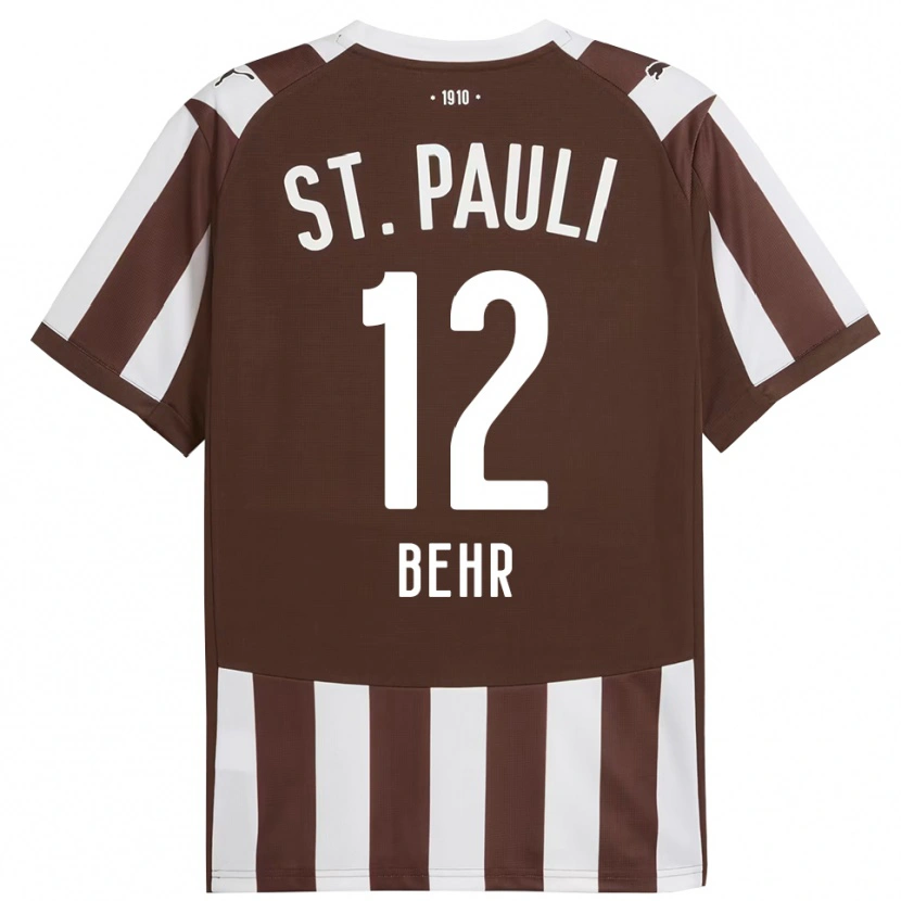 Danxen Niño Camiseta Juri Behr #12 Café Blanco 1ª Equipación 2025/26 La Camisa México