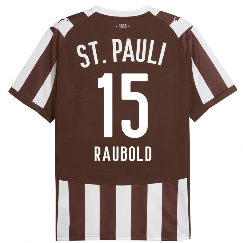 Danxen Niño Camiseta Jannis Raubold #15 Café Blanco 1ª Equipación 2025/26 La Camisa México