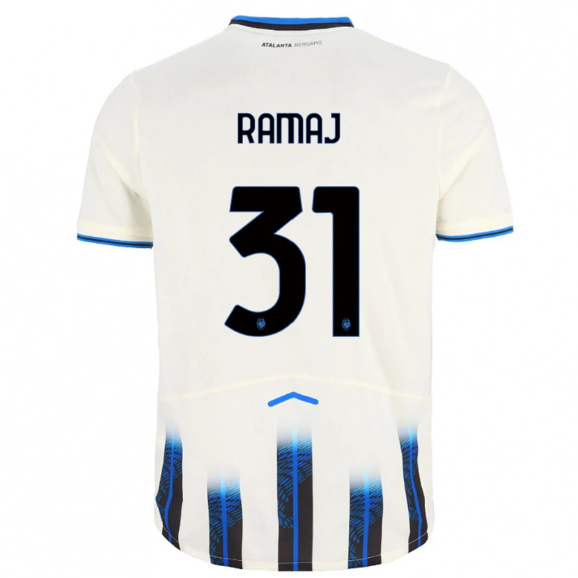Danxen Niño Camiseta Gabriel Ramaj #31 Blanco Azul 2ª Equipación 2025/26 La Camisa México