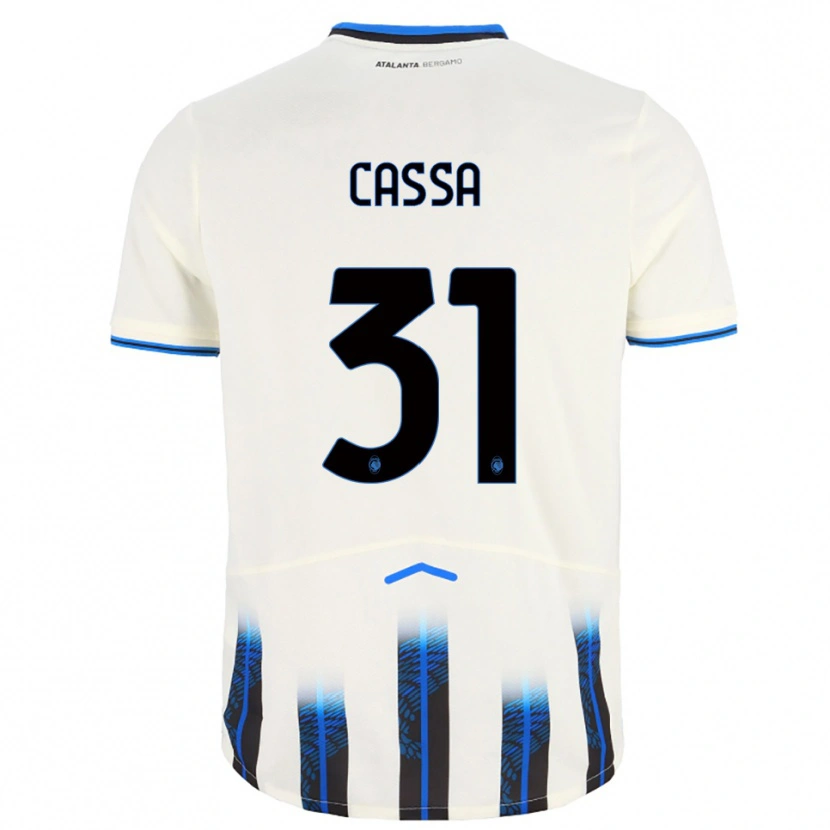 Danxen Niño Camiseta Federico Cassa #31 Blanco Azul 2ª Equipación 2025/26 La Camisa México