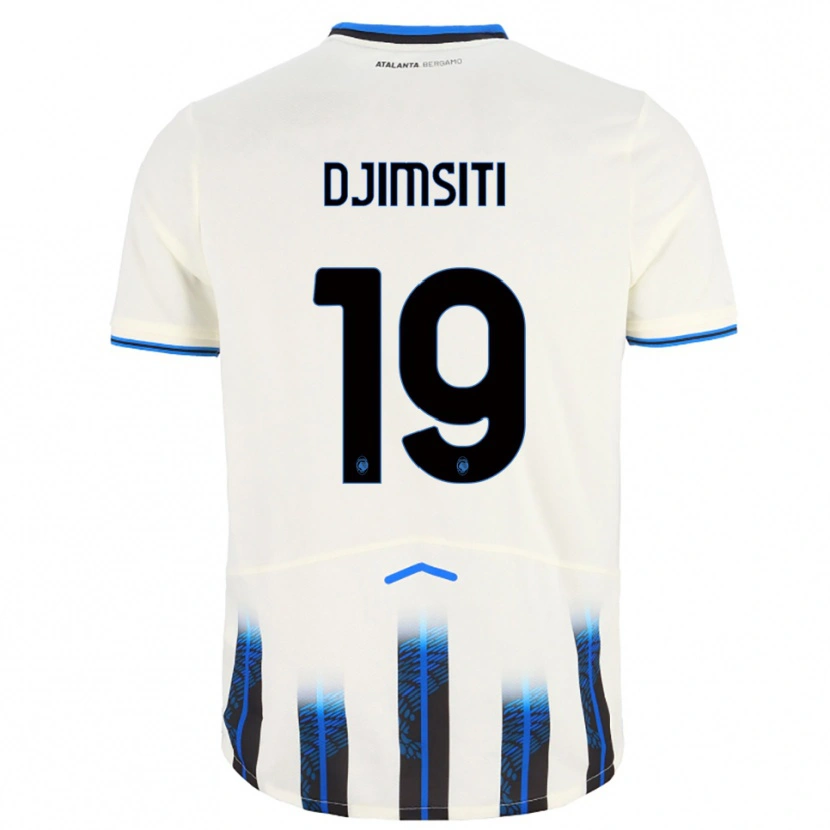 Danxen Niño Camiseta Berat Djimsiti #19 Blanco Azul 2ª Equipación 2025/26 La Camisa México