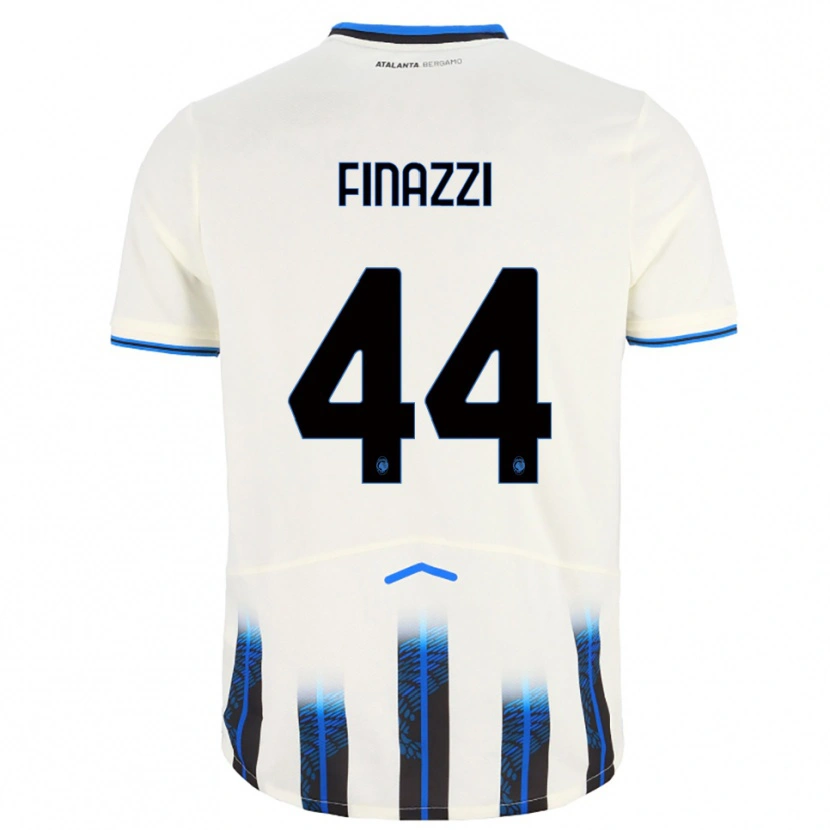 Danxen Niño Camiseta Riccardo Finazzi #44 Blanco Azul 2ª Equipación 2025/26 La Camisa México