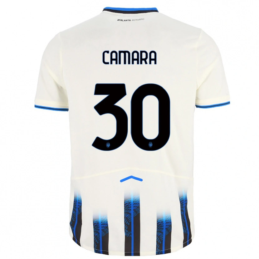 Danxen Niño Camiseta Henry Camara #30 Blanco Azul 2ª Equipación 2025/26 La Camisa México