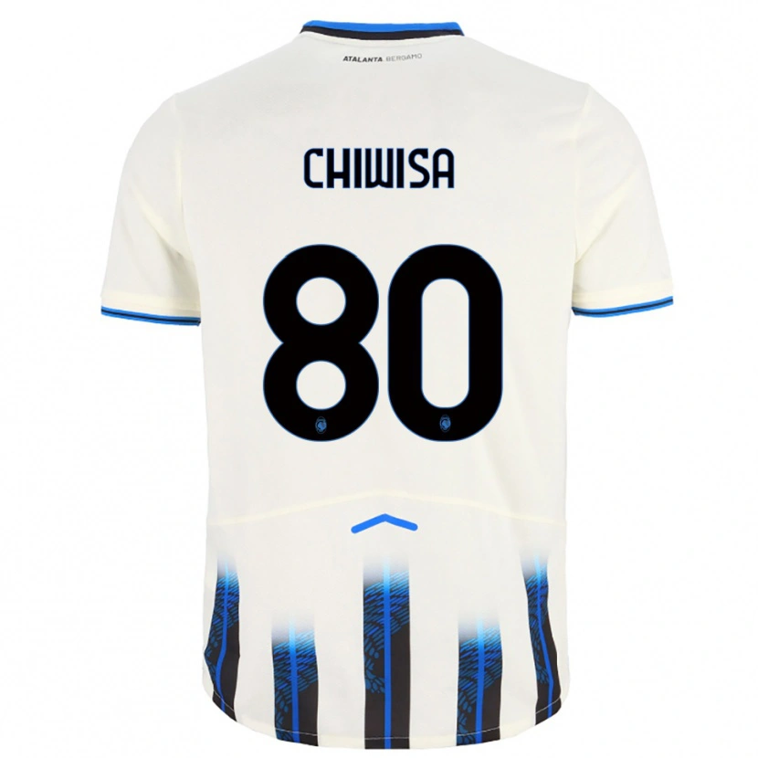 Danxen Niño Camiseta Mannah Chiwisa #80 Blanco Azul 2ª Equipación 2025/26 La Camisa México
