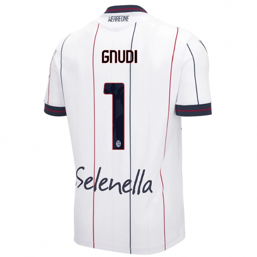 Danxen Niño Camiseta Riccardo Gnudi #1 Blanco Azul Real 2ª Equipación 2025/26 La Camisa México